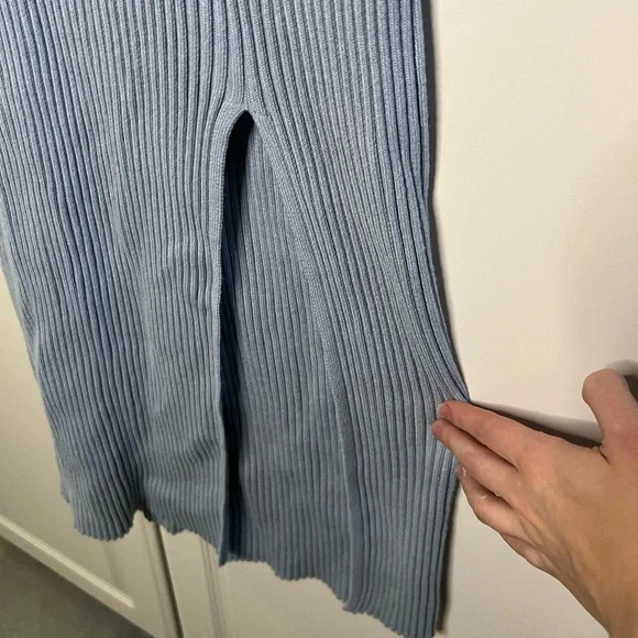 Abercrombie & Fitch Knit Tank Midi Dress Silk Cotton blend - Picture 3 of 8